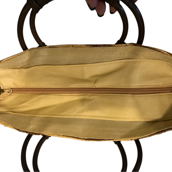 Cappelli Tiger Stripe Straw Purse.‎ - Picture 4 of 8